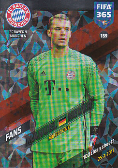 Manuel Neuer Bayern Munchen 2018 FIFA 365 Milestone #159